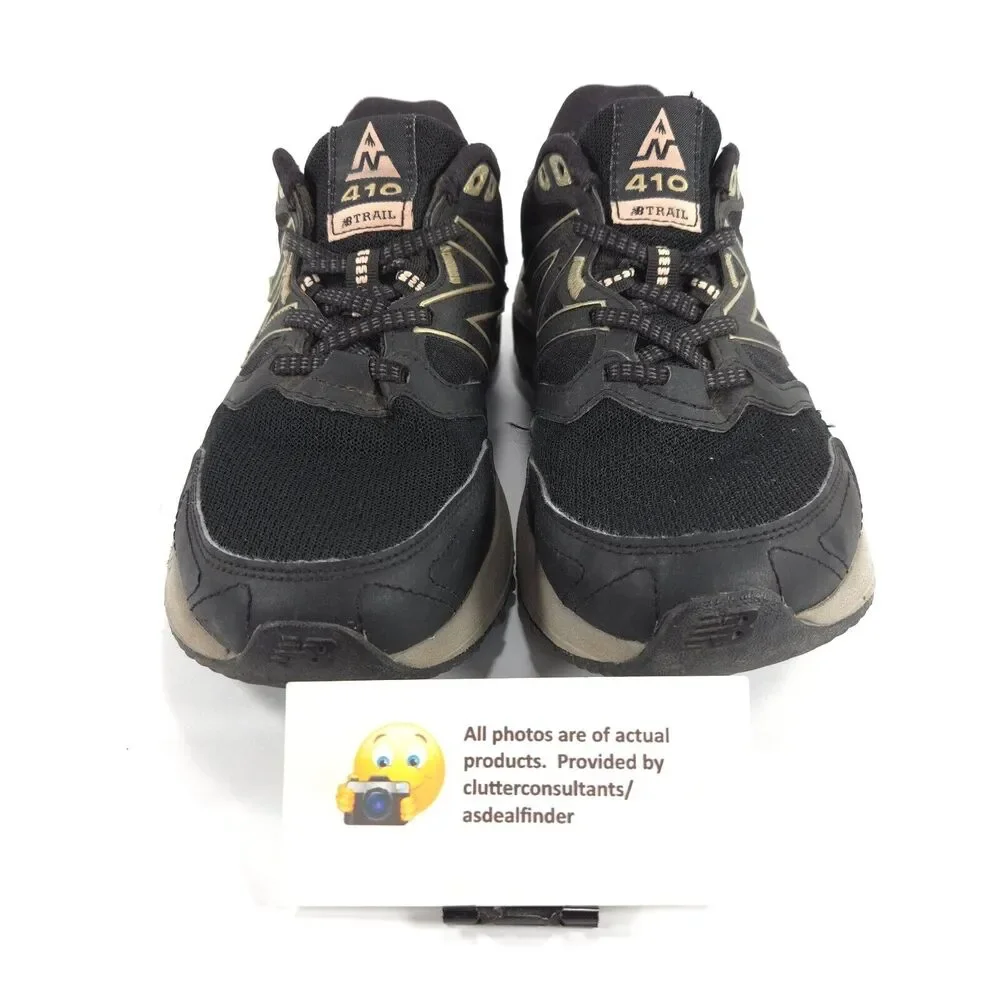 New Balance 410 Athletic Lace Up Running Shoe Womens Size 7 WT410LK7 Black